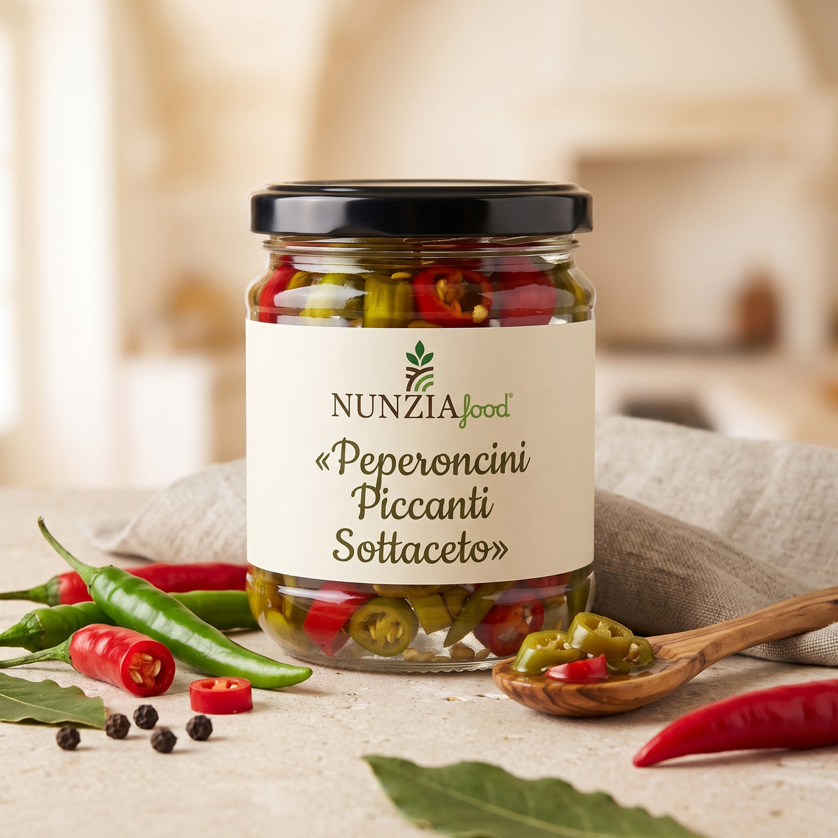 Nunzia Food - peperoncini piccanti sottaceto